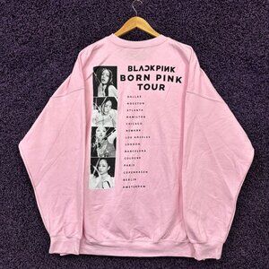 BlackPink Born Pink Tour K-Pop Girl Band Crewneck Sweater 2X